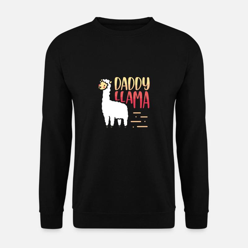 Papa Lama - Unisex Sweatshirt - black