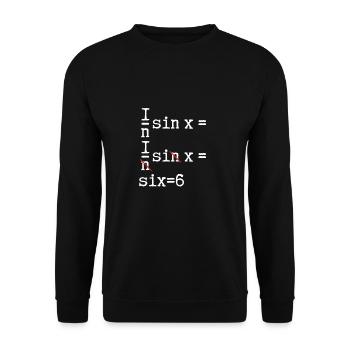 The Result of Sin is 6 - Unisex Sweatshirt - black - Front - Alina (178cm) & Michal (187cm)