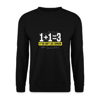 Wenn Sie Keine Kondom Verwenden formel - Unisex Pullover - Schwarz - Vorne - Alina (178cm) & Michal (187cm)