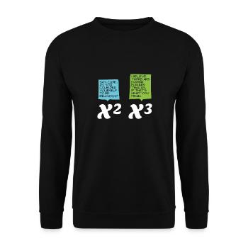 X With high performance - Unisex Sweatshirt - black - Front - Alina (178cm) & Michal (187cm)