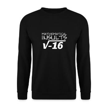 Mathematische Beleidigungen - Unisex Pullover - Schwarz - Vorne - Alina (178cm) & Michal (187cm)