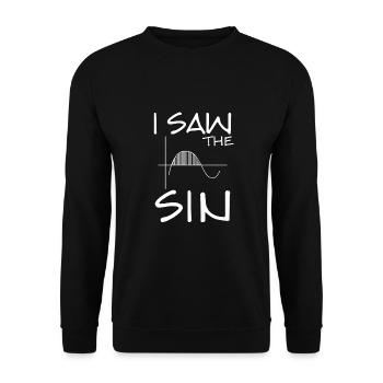 Ich Habe Die Sinus Kurve gesehen - Unisex Pullover - Schwarz - Vorne - Alina (178cm) & Michal (187cm)
