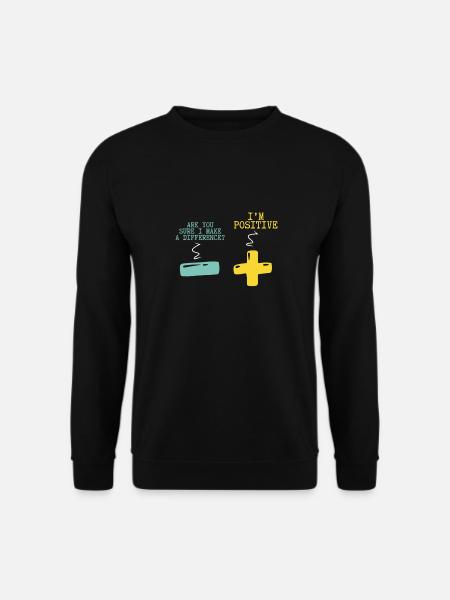 Positive and Negative Mathematics - Unisex Sweatshirt - black