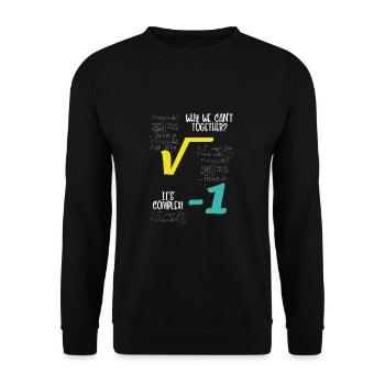 Complex Mathematical Formula - Unisex Sweatshirt - black - Front - Alina (178cm) & Michal (187cm)
