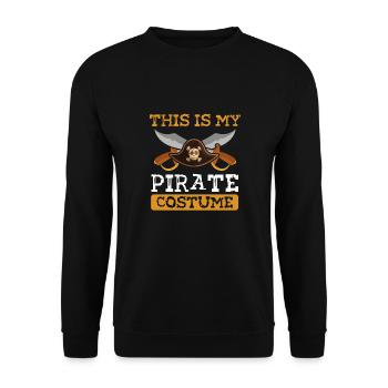 C’est mon costume de pirate - Sweat-shirt Unisexe - noir - Devant - Alina (178cm) & Michal (187cm)