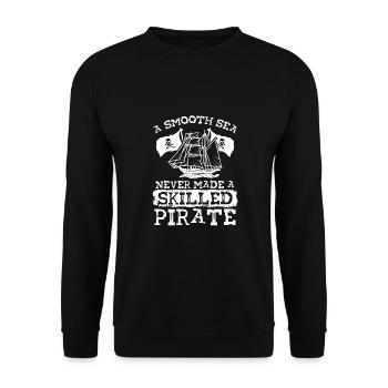 Ne jamais avoir un bateau pirate habile - Sweat-shirt Unisexe - noir - Devant - Alina (178cm) & Michal (187cm)