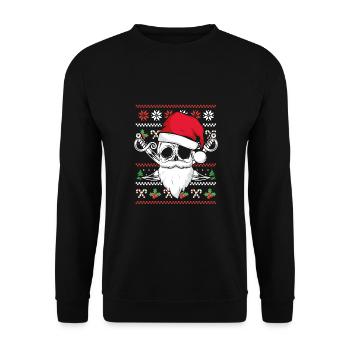 Pirate de Noël avec des épées - Sweat-shirt Unisexe - noir - Devant - Alina (178cm) & Michal (187cm)