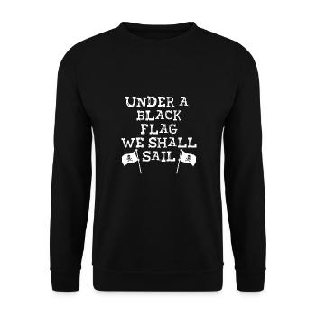 Sous drapeau noir - Sweat-shirt Unisexe - noir - Devant - Alina (178cm) & Michal (187cm)