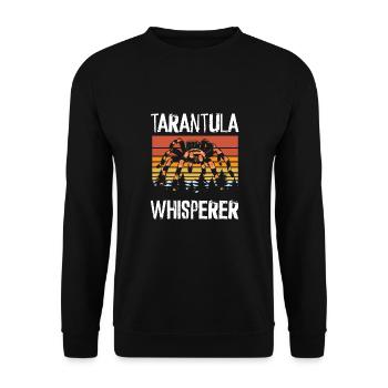 Vogelspinnenflüsterer Retro - Unisex Pullover - Schwarz - Vorne - Alina (178cm) & Michal (187cm)