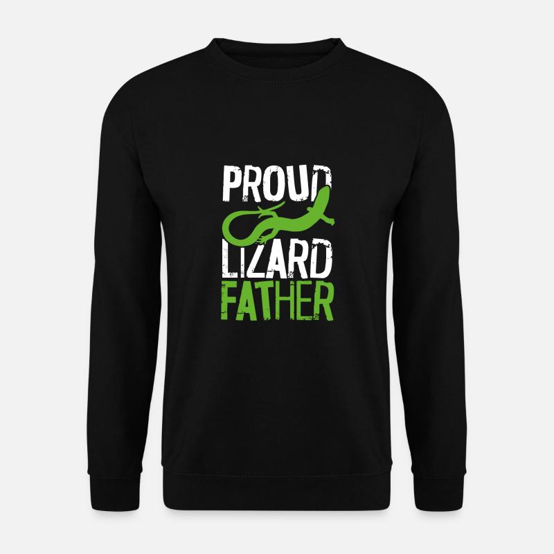 Proud Lizard Father - Unisex Sweatshirt - black