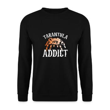 Vogelspinnen süchtiger - Unisex Pullover - Schwarz - Vorne - Alina (178cm) & Michal (187cm)