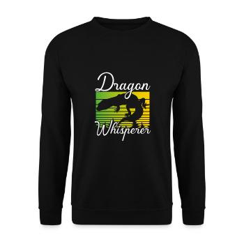Chuchoteur de dragon - Sweat-shirt Unisexe - noir - Devant - Alina (178cm) & Michal (187cm)