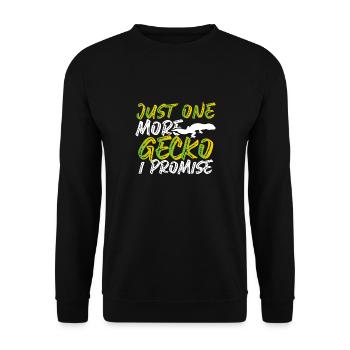 Un seul gecko, promis - Sweat-shirt Unisexe - noir - Devant - Alina (178cm) & Michal (187cm)