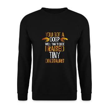 Pas un chien, mais un petit chien - Sweat-shirt Unisexe - noir - Devant - Alina (178cm) & Michal (187cm)