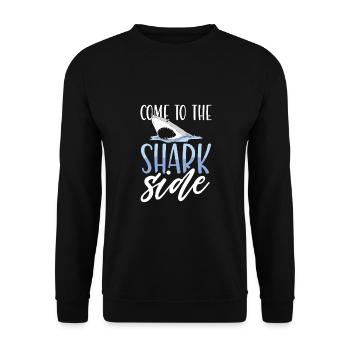Venez du côté des requins - Sweat-shirt Unisexe - noir - Devant - Alina (178cm) & Michal (187cm)