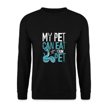 Mon serpent peut ton animal de compagnie - Sweat-shirt Unisexe - noir - Devant - Alina (178cm) & Michal (187cm)