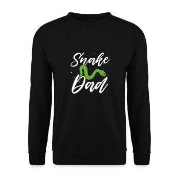 Snake Father - Unisex Sweatshirt - black - Front - Alina (178cm) & Michal (187cm)