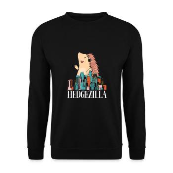 Hérissons dans la ville - Sweat-shirt Unisexe - noir - Devant - Alina (178cm) & Michal (187cm)