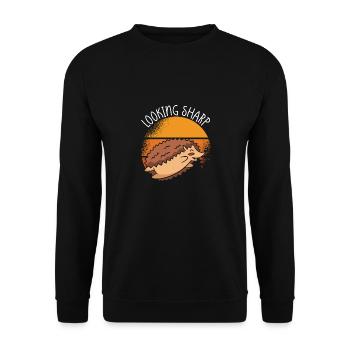 Rechercher Sharp Hedgehog - Sweat-shirt Unisexe - noir - Devant - Alina (178cm) & Michal (187cm)