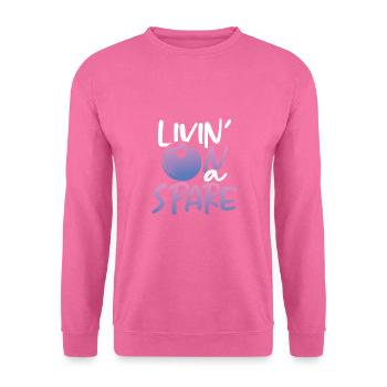 Mit wenig auskommen - Unisex Pullover - Pink - Vorne