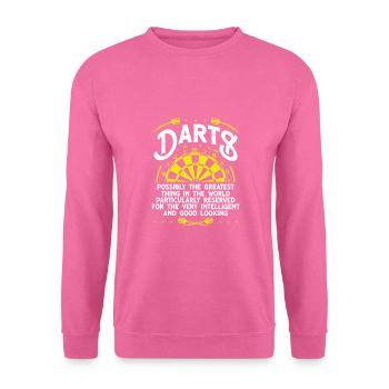 The biggest thing is darts - Unisex Sweatshirt - pink - Front