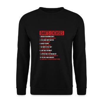 Darts exercises for friends - Unisex Sweatshirt - black - Front - Alina (178cm) & Michal (187cm)