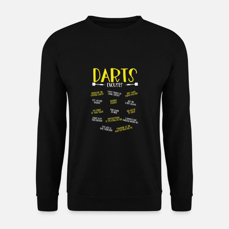 Dart Übungen - Unisex Pullover - Schwarz