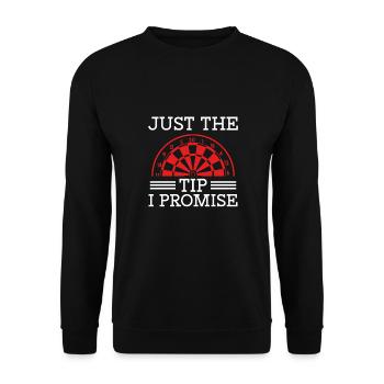 Nur der Tipp, den ich verspreche - Unisex Pullover - Schwarz - Vorne - Alina (178cm) & Michal (187cm)