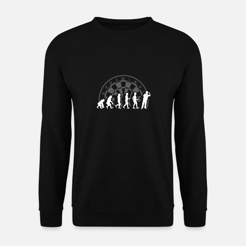 Darts in der Evolution - Unisex Sweatshirt - black