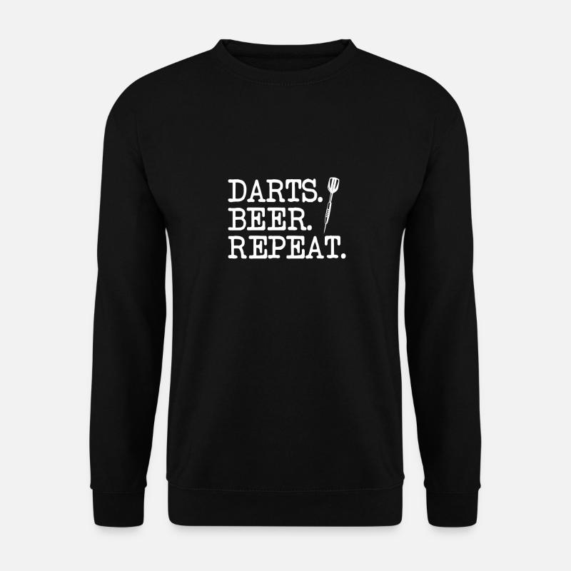 Darts Beer Repeat - Unisex Sweatshirt - black