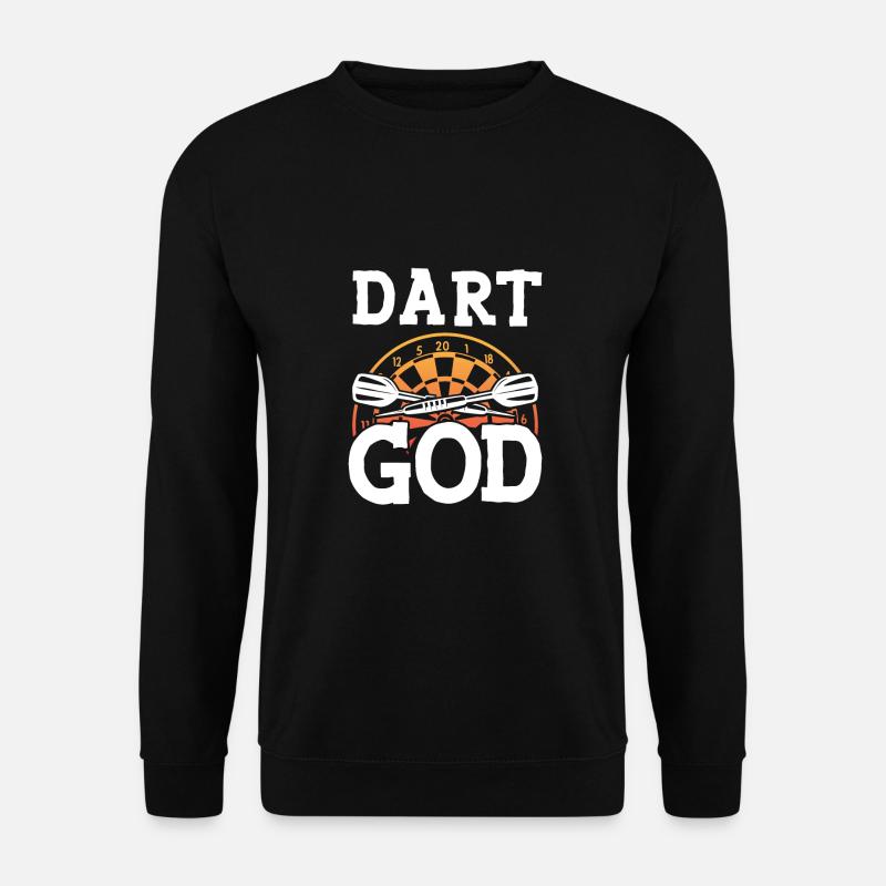 Dartgott Dartscheibe - Unisex Sweatshirt - black