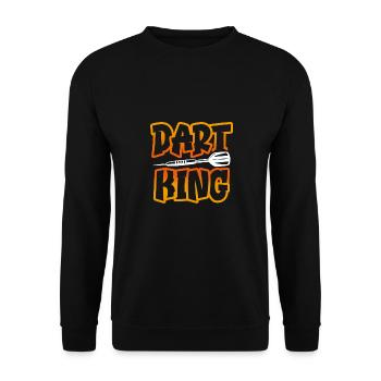 Dart King - Unisex Sweatshirt - black - Front - Alina (178cm) & Michal (187cm)