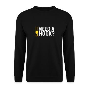 Besoin d’un crochet pour remorquer - Sweat-shirt Unisexe - noir - Devant - Alina (178cm) & Michal (187cm)