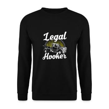 Legal tow truck tow trucks - Unisex Sweatshirt - black - Front - Alina (178cm) & Michal (187cm)