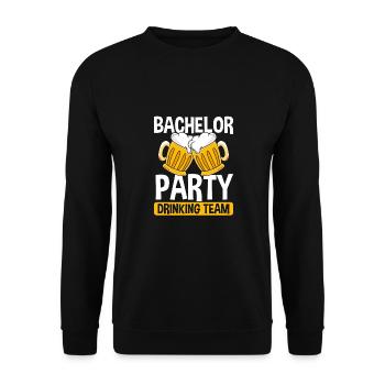 Drinking team - Unisex Sweatshirt - black - Front - Alina (178cm) & Michal (187cm)
