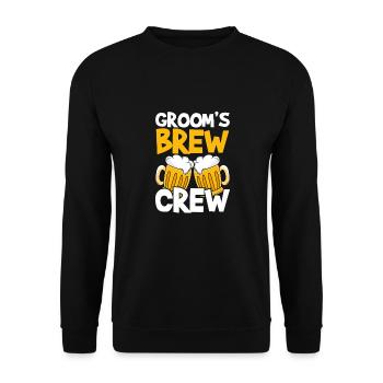 Groom Brewing Team - Unisex Sweatshirt - black - Front - Alina (178cm) & Michal (187cm)