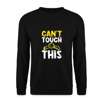 Can't touch it - Unisex Sweatshirt - black - Front - Alina (178cm) & Michal (187cm)