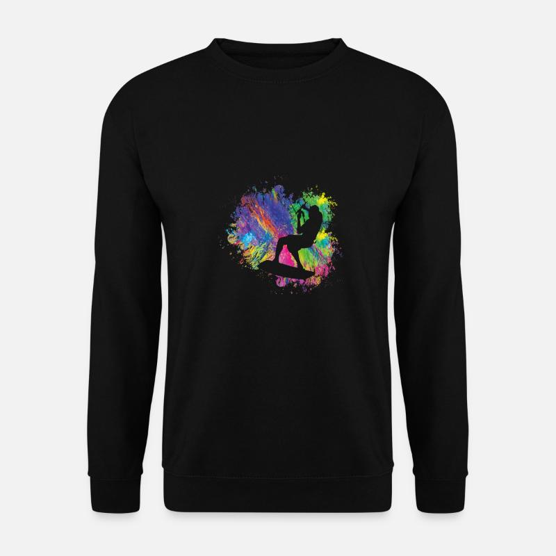 Sommerfliegender Surfer - Unisex Pullover - Schwarz