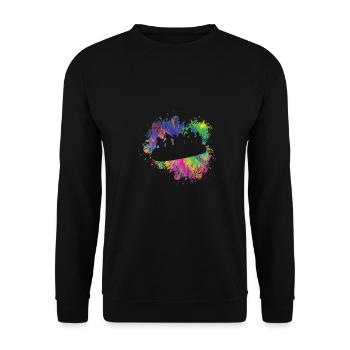 Summer Boating Colorful - Unisex Sweatshirt - black - Front - Alina (178cm) & Michal (187cm)