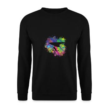 Summer Paragliding - Unisex Sweatshirt - black - Front - Alina (178cm) & Michal (187cm)