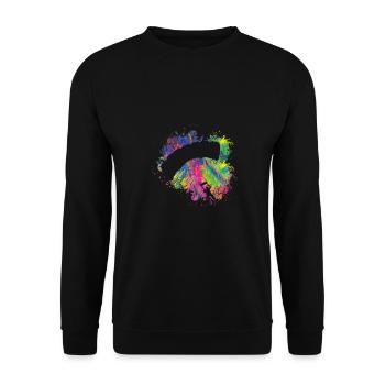 Summer Paragliding - Unisex Sweatshirt - black - Front - Alina (178cm) & Michal (187cm)