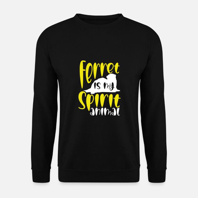 Frettchen Ist Mein Seelentier - Unisex Pullover - Schwarz