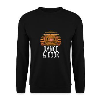 Tanz Und Dook Frettchen - Unisex Pullover - Schwarz - Vorne - Alina (178cm) & Michal (187cm)