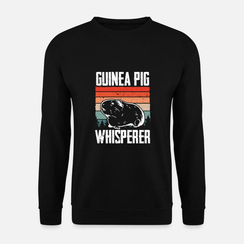Guinea Pig Whisperer Retro - Unisex Sweatshirt - black
