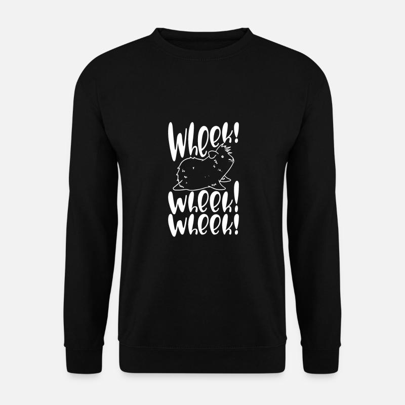 Süßes wheek Meerschweinchen - Unisex Pullover - Schwarz