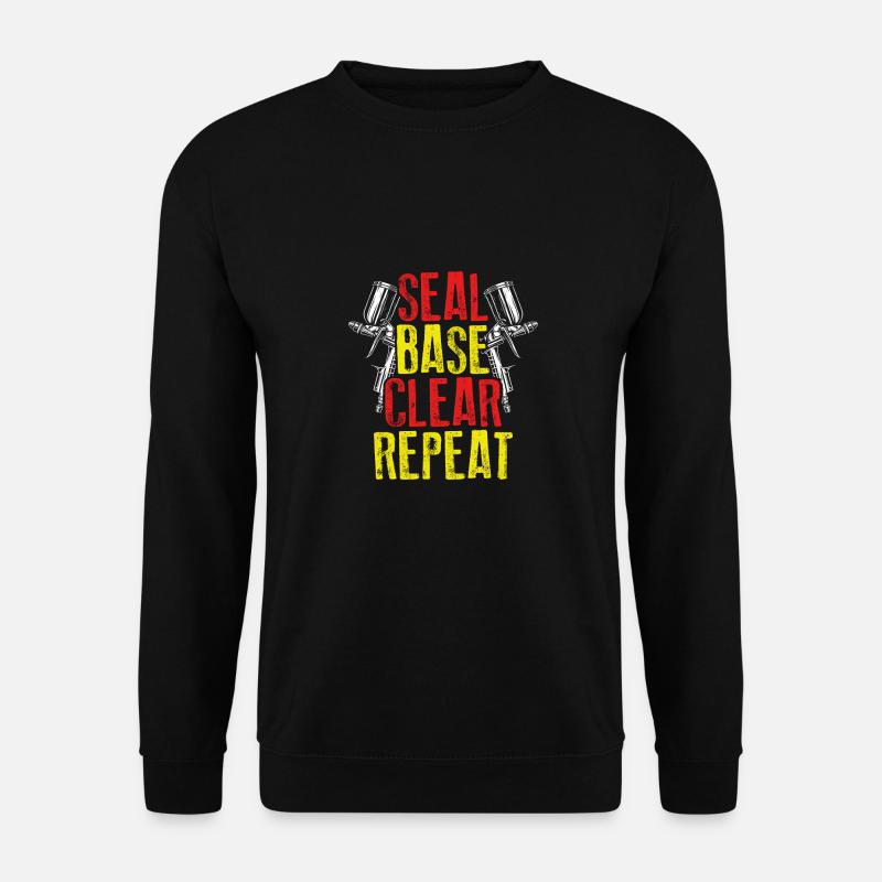 Then repeat sealing - Unisex Sweatshirt - black