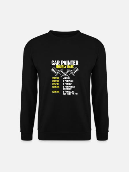 Car painter wage tariff - Unisex Sweatshirt - black