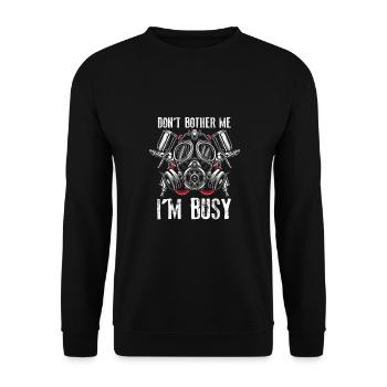 Ne me dérange pas, je suis occupé - Sweat-shirt Unisexe - noir - Devant - Alina (178cm) & Michal (187cm)