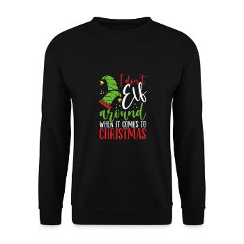 Je ne suis pas un elfe - Sweat-shirt Unisexe - noir - Devant - Alina (178cm) & Michal (187cm)