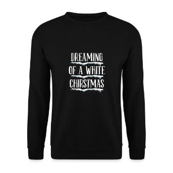 Christmas will be white this year - Unisex Sweatshirt - black - Front - Alina (178cm) & Michal (187cm)